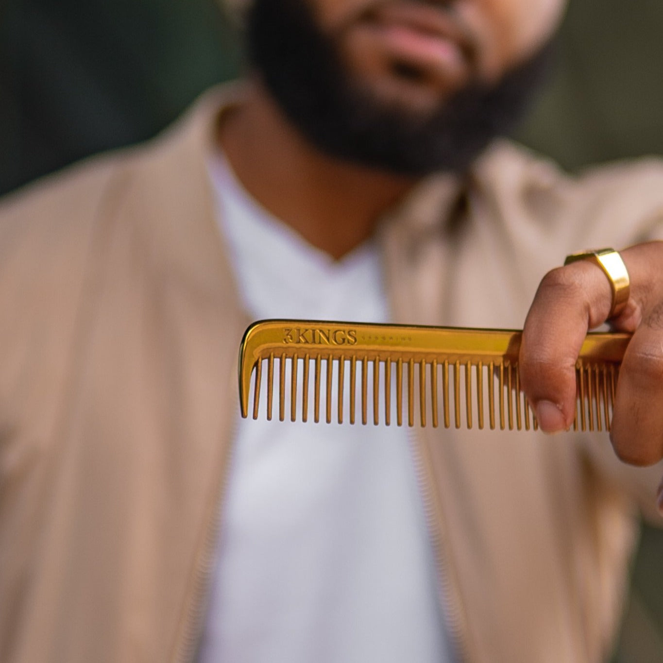 3 KINGS Legacy Gold Hair Comb